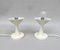 Small Space Age Table Lights in Beige and White, 1970s, Set of 2 14