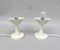 Small Space Age Table Lights in Beige and White, 1970s, Set of 2, Image 14