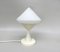 Lámparas de mesa era espacial pequeñas en beige y blanco, años 70. Juego de 2, Imagen 16