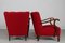 Art Deco Easy Chairs in Dark Stained Beech with Red Wool by Viggo Boesen for Fritz Hansen, 1930s, Set of 2 5