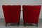 Art Deco Easy Chairs in Dark Stained Beech with Red Wool by Viggo Boesen for Fritz Hansen, 1930s, Set of 2 7