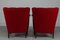 Art Deco Easy Chairs in Dark Stained Beech with Red Wool by Viggo Boesen for Fritz Hansen, 1930s, Set of 2, Image 7