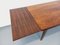 Vintage Scandinavian Dining Table in Rosewood with Extensions, 1960s 10