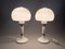 Mid-Century Czechoslovakian Table Lamps in Opaline Glass and Brass by Drukov, 1970s, Set of 2 3
