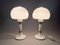 Mid-Century Czechoslovakian Table Lamps in Opaline Glass and Brass by Drukov, 1970s, Set of 2, Image 3