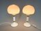 Mid-Century Czechoslovakian Table Lamps in Opaline Glass and Brass by Drukov, 1970s, Set of 2, Image 13