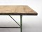 Vintage Industrial Iron and Wood Table with Drawer, 1950s 6