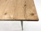 Vintage Industrial Iron and Wood Table with Drawer, 1950s 8