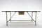 Vintage Industrial Iron and Wood Table with Drawer, 1950s, Image 3