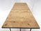 Table Vintage Industrielle en Fer et Bois avec Tiroir, 1950s 7