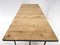 Vintage Industrial Iron and Wood Table with Drawer, 1950s, Image 7