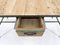 Vintage Industrial Iron and Wood Table with Drawer, 1950s 11