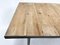Vintage Industrial Iron and Wood Table with Drawer, 1950s, Image 9