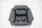 Vintage DS-110 Adjustable Black Leather Armchair from De Sede, 1970s, Image 3