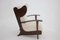 Grand Fauteuil en Laine Bouclé, 1940s 8