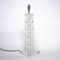 Vintage Glass Table Lamp with Circular Indented Cubes, 1980s, Image 4