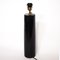 Vintage Tall Black Lacquered Wooden Desk Lamp with Brass Fitting, 1980s, Image 2