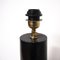 Vintage Tall Black Lacquered Wooden Desk Lamp with Brass Fitting, 1980s, Image 6