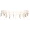 367 Hola White Dining Chairs by Hannes Wettstein for Cassina, 2000s, Set of 8, Image 1