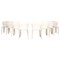 Chaises de Salon 367 Hola Blanches par Hannes Wettstein pour Cassina, 2000s, Set de 8 1