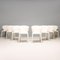 Chaises de Salon 367 Hola Blanches par Hannes Wettstein pour Cassina, 2000s, Set de 8 2