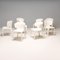 Chaises de Salon 367 Hola Blanches par Hannes Wettstein pour Cassina, 2000s, Set de 8 3