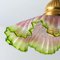 Art Deco Skirt-Shaped Glass and Brass Pendant Lights, 1930, Set of 2 8