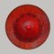 Rote runde Keramik Wandlampe von Axella, 1970 6