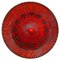 Rote runde Keramik Wandlampe von Axella, 1970 1