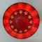 Red Circular Ceramic Wall Light by Axella, 1970 5