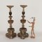 Candleholders in Carved Wood, Set of 2 2