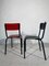 Chaises Empilables Rouges et Noires par Pierre Guariche pour Meurop, 1960s, Set de 6 11