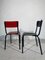 Stacking Chairs in Red and Black by Pierre Guariche for Meurop, 1960s, Set of 6 11