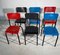 Stacking Chairs in Red and Black by Pierre Guariche for Meurop, 1960s, Set of 6 3