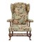 Vintage Tapestry Wingback Armchair, 1920s 5