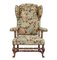 Vintage Tapestry Wingback Armchair, 1920s, Image 5