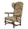Vintage Tapestry Wingback Armchair, 1920s, Image 1