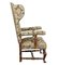 Vintage Tapestry Wingback Armchair, 1920s, Image 3