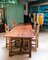 Vintage French Atelier Work Table in Pine 4