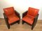 Vintage Leather Armchairs, 1970s, Set of 3 2
