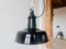 Bauhaus Black Enamel Lamp, 1920s-1930s 3