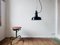 Bauhaus Black Enamel Lamp, 1920s-1930s 5