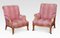19th Century Satinwood Lounge Chairs, Set of 2 1