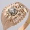 French 18 Karat Rose Gold Ring with Diamond, 1960s, Image 8