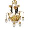 Art Nouveau Chandelier in Bronze and Gilded Brass, 1890s 3