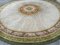 Large French Round Savonnerie Rug, 1920s 10