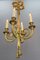 Louis XVI French Bronze Ribbon and Tassel Four-Light Chandelier, 1910s, Image 12