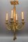 Louis XVI French Bronze Ribbon and Tassel Four-Light Chandelier, 1910s, Image 13