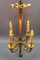 Louis XVI French Bronze Ribbon and Tassel Four-Light Chandelier, 1910s 14