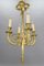 Louis XVI French Bronze Ribbon and Tassel Four-Light Chandelier, 1910s, Image 3
